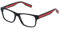 FILA Quadratisch Edelstahl Brillen in Glänzend Dunkelblau für Herren, Brille mit Sehstärke, optional mit Sonnenbrillen tönung oder Blaulichtfilter (Modell VFI539)
