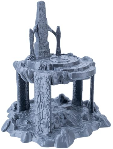 3D Vikings Elven Realm - Isola galleggiante con altare rituale, scala 28/32 mm