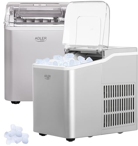 ADLER Eismaschine – 100W Leistung, 12 kg Eisproduktion pro 24 Stunden
