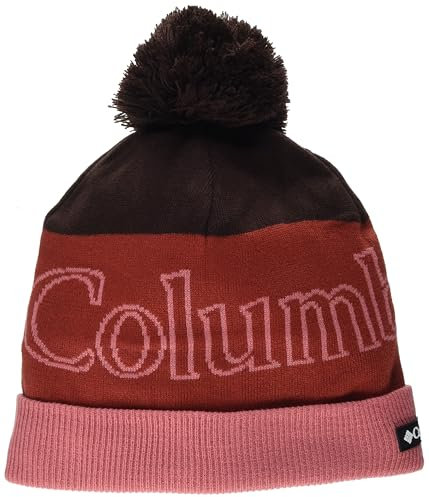 Columbia Unisex Polar Powder 2 Beanie Mütze, Moonvista/Daredevil/Rosa Agave, Einheitsgröße