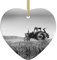 Traktor Landwirtschaft Ruhige Weihnachten Keramik Liebe Anhänger - Traktor Landwirtschaft Ruhige Weihnachtstag Hängende Dekorationen