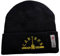 Carters - 3M Herren Heavy Duty Schwarz Beanie Mütze - Einheitsgröße, langlebige & warme Strickmütze für Arbeiter, Handwerker & Outdoor-Profis - Ideal für Baustellen, Arbeiten im Freien, Schwarz ,