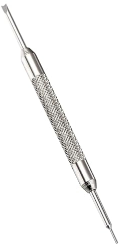 Buckle & Stitch Watch Spring Bar Pin Tool | Double Ended Design | Fork and Straight End | Change Straps Bracelets and Buckles | Watch Band Removal Replacement Adjustment Fitting Repair and Sizing Kit