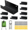 Ladder Hanger for Garage Wall, 8 Pack Heavy Duty Tile Wall Hanger Bracket, Utility Hook Mount Storage, Wheelbarrow Hanger Wall Mount, Versatile Tool Holder Hang Folding Chair, Step Ladder in Garde