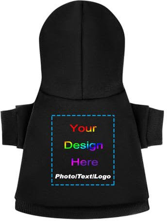 Personalisiertes Haustier-Sweatshirt mit Namen und Fototext, individuelles Haustier-Hunde-Sweatshirt, individueller Pullover mit Kapuze für Hunde, Welpen, Geschenke für Haustier, Katze, Hund