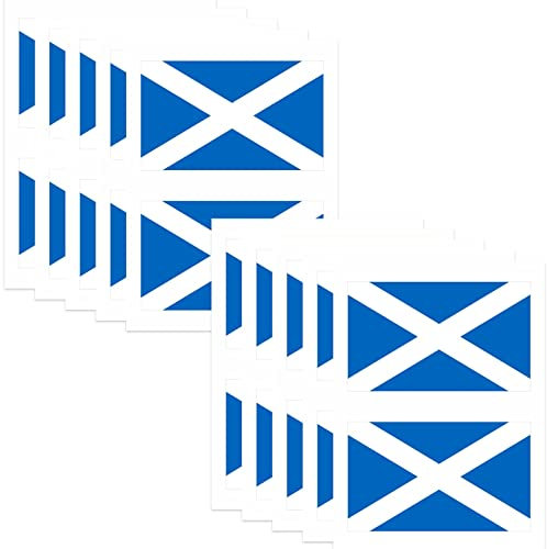 Temporary Face & Body Tattoo Sticker Flag Tattoos for trips pub World Cup Transfer Stickers for St George's Day Football Fan Kids Party Decorations - 5 Pack/20 Tattoos (Scotland)