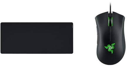 Razer Gigantus V2 XXL- Tapis de Souris Gaming Souple pour la rapidité et Le contrôle, 940 x 410x 4mm & DeathAdder Essential - Souris Gaming Filaire avec Capteur Optique de 6400 DPI Noir