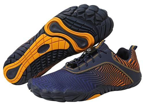 Freiluftkind Overland Barefoot Shoes idrorepellenti e Foderati (Blu/Misura 39) – Scarpe Barefoot Unisex per l'inverno – Scarpe Calde Impermeabili
