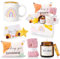 MUJUZE Coffret Cadeau Femme,Idée cadeaux anniversaire, Set de Tasses Positif pour Amie, Présent pour Meilleure Amie, Cadeau pour Sœur, Encouragement Coffret de Rétablissement Féminin