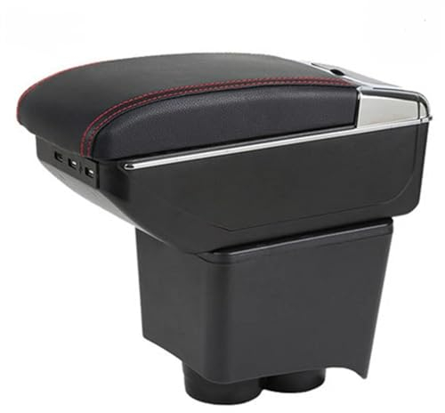 Car Armrest Box With Cup Holder 7 USB Interface For V&w For Polo 9N/9N3 2002-2009 Car Center Console Armrest Storage Box