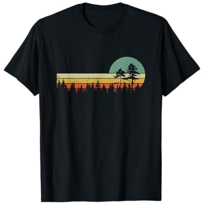 Natur Outdoor Bäume Vintage Wald T-Shirt