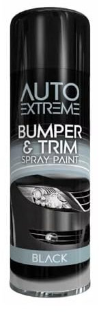 SDMAX Bumper And Trim Black Spray Paint, Satin Finish, Quick Drying, Non-Cracking, Long Lasting, Easy To Use, Lightweight And Portable, Multipurpose Use, 300ml (1PCS)
