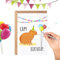 Arroopu Lustige Karte Happy Birthday | Capybara-Themenkarte zum Geburtstag – niedliche Tier-Feierkarte für glückliche Anlässe, lustige Papier-Urlaubs-Grußkarte