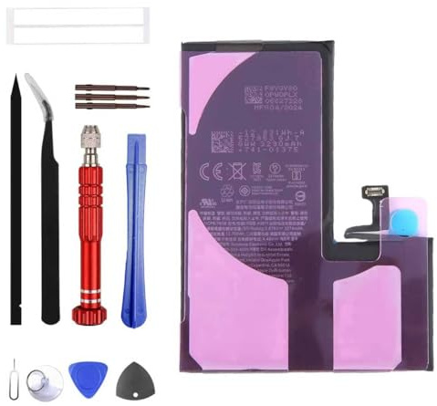 ERYNK A3011 Batterie de rechange pour iPhone 15 Pro avec jeu d'outils