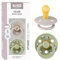BIBS Colour Studio Schnuller 2er-Pack, BPA-frei, Kirschform Nippel. Naturkautschuk/Latex, Hergestellt in Dänemark, Größe 1 (0-6 Monate), Mushroom/Sage
