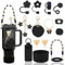 LUOJINYI Stanley Cup Accessories, Accessoire Stanley Cup,Stanley Quencher Accessoire pour Coupe Stanley, Accessoires pour Coupe Stanley 800 ML - 1100 ML (Les Tasses ne sont Pas Incluses) (Noir)