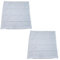 2er Set Kissenbezug 80x80 cm Kopfkissenbezug Kissenhülle 100% Baumwolle mit Reißverschluss Made in Germany (Weiß Gestreift Edel Linon)