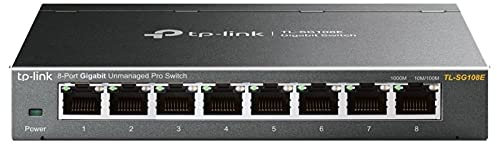 Switch 8 porte Gigabit, gestione intelligente, supporto VLAN e QoS, ideale per reti domestiche e piccole imprese.