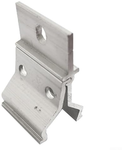 Eckbefestigung aus Aluminiumlegierung zur Befestigung von Photovoltaikanlagen auf Dachmaterialien wie farbigen Stahlziegeln und Asphaltziegeln mit Schrauben