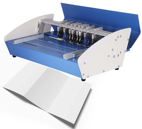 HCAUYNN Metall-Papierperforier- Und Rillmaschine, Zerlegbar Und Kombinierbar, Elektrische Rillmaschine, 52 cm Papiereinzugsbreite