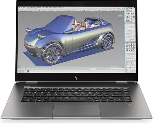 HP ZBook Studio G5 15.6” 4K UHD, i7-9850H (6 Cores), Nvidia Quadro P1000, 2TB PCIe Gen 4.0x4 NVMe, 32GB DDR4, SD Card Reader, WIFI 5 & Bluetooth 5.1, UK Backlit Keys, Windows 11 Pro (Renewed)