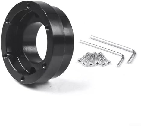 Steering Wheel Adapter Plate for Logitech G29 G920 G923| Aluminum Alloy Racing Game HUBs Mount Bracket Direct Replacement 13-14 Inch(black)