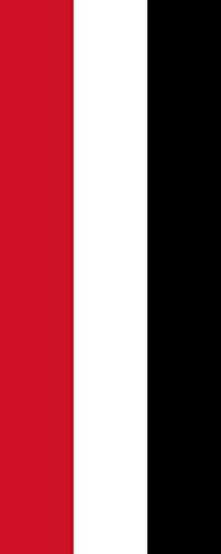 magFlags Flagge: Jemen | Hochformat Fahne | 3.5m² | 300x120cm » Fahne 100% Made in Germany