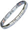 Positive Energie Edelstahl Flex Magnetarmband mit Kupfer Energetix 4you 183 Cu flexibel Silber gravierbar Magnetix Retro Design 1912 Größe S - M 16-20 cm