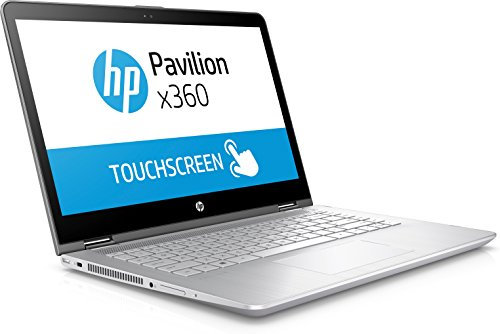 HP Pavilion x360 14-ba104nl Notebook Convertibile, Display da 14, Intel i5-8250U, 1.6 GHz, SSD da 256 GB, 8 GB di RAM, GeForce 940MX, Argento Minerale [Layout Italiano]