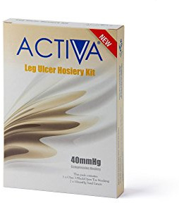 Activa British Standard Leg Ulcer Hosiery Kit, Small, Black/Sand - 40mmHg