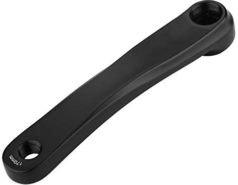 VGEBY1 Pedivella della Bici, Accessorio della Bicicletta della guarnitura di Singola Marcia della manovella della Mano Sinistra della Bicicletta della Lega di Alluminio(Foro Quadrato Nero)