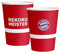Amscan 9906507 - FC Bayern München Trinkbecher, 8 Stück, 250 ml, Papier, Fanclub, Fußball, Party, Einweggeschirr, Gläser, Tischdeko