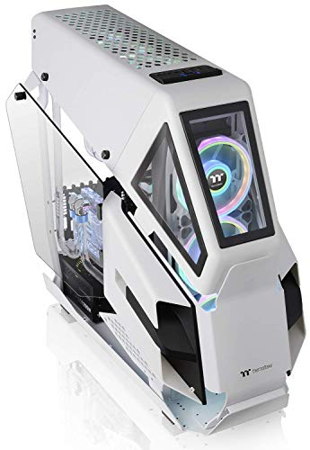 Thermaltake AH T600 Snow | E-ATX-PC-Gehäuse | 2 x gehärtetes 3mm Glasseitenteil | Helikopter-Design | weiß