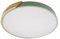 LEDKIA LIGHTING Plafón LED para Cocina, Comedor, Habitación, Baño 24W Circular Madera Ø418 mm Blanco Seleccionable Semi-Dari Verde Celadón