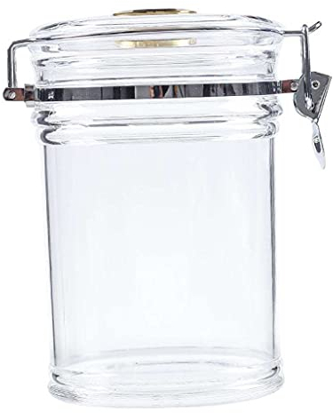 Sharplace Acryl Transparentrohr Tabak Humidor Glas mit Luftbefeuchter Hygrometer Tank, 127x127x185mm