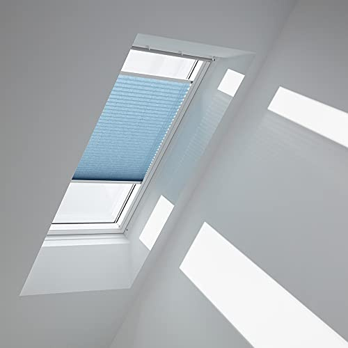 VELUX Original Plissee (FHL), Weisse Seitenschienen, MK08, Denim/FHL MK08 1286SWL
