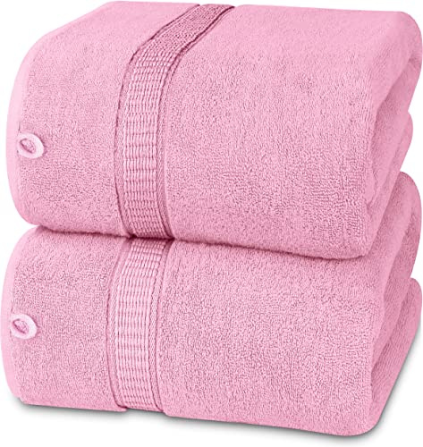 Utopia Towels Premium Bath Sheet, 90 x 180 cm, Pink, 8 Pack 100% Cotton