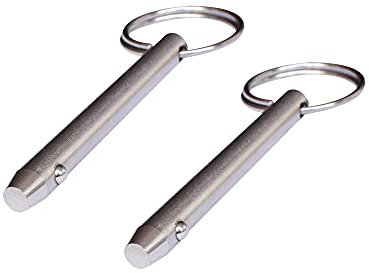 Lotatheta 2 pcs Quick Release Pins 5/16(8mm) Diameter 316 Stainless Steel Usable Length: 2-1/4(57mm) Total Length 3.15(80mm) for Bimini Top Marine Hardware