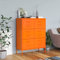Aktenschrank Industriell Schubladenschrank Büroschrank Werkzeugschrank Metallschrank Stahlschrank Lagerschrank Materialschrank Schrank 80x35x101,5 cm Orange