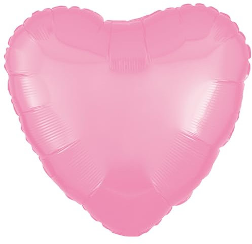 amscan 9914081 Metallic Pink Heart PKG