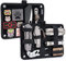 TACTICAL GEEK TCM EDC Organizer Board, Rucksack Anti-Rutsch Elastisches Gewebtes Board für Reiseausrüstung, Elastisches Gitterorganizer für Elektronikzubehör Reisekabel Ladegeräte und Mehr, Schwarz