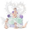 JJQHYC Tortendeko Fee Figuren Kuchen Deko Geburtstag Elfen Figuren Kuchen Topper Fee Tortendeko Babyparty Geburtstag Hochzeit Cake Topper Feengarten Deko