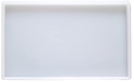 Cosswe Moules en Résine Rectangle, 25 * 15cm moules rectangulaires en résine pour époxy Moule de Plateau Fruits pour Résine Artisanat Décorations