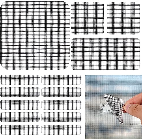 Fliegengitter Reparatur Klebeband, Stark Fliegengitter Klebeband, Mosquito Net Repair Tape, Fliegengitter Flicken, Universaler Reparaturaufkleber für Bildschirmfenster Tür Loch Von Ausbesserung (Grau)