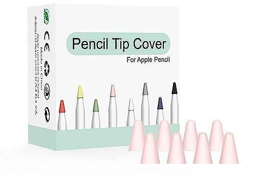 Paquete de 8 puntas de silicona compatibles con iPad Pencil Tips Pencil Apple