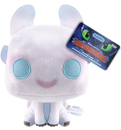 Funko Pop Plush: HTTYD – Light Fury - How to Train Your Dragon - Geschenkidee zum Geburtstag - Offizielle Handelsware - Gefülltes Plüsch für Kinder und Erwachsene