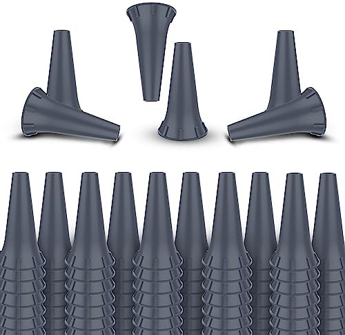 OTICA 4 mm Otoscope Ear Specula Tips Compatible with welcelln, K.a.w.e, Ries-TER and H.e.i.n.e Otoscopes Disposable (4 MM, 2000, Count), Gray