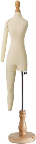 schneiderpuppe Schaufensterpuppe mit flexiblem Arm und Bein, Dummy-Hosen-Schnittmusterherstellungsmodell (Nicht für Erwachsene in voller Größe) for Clothing Shop Dresses(Size:1/4 Model)