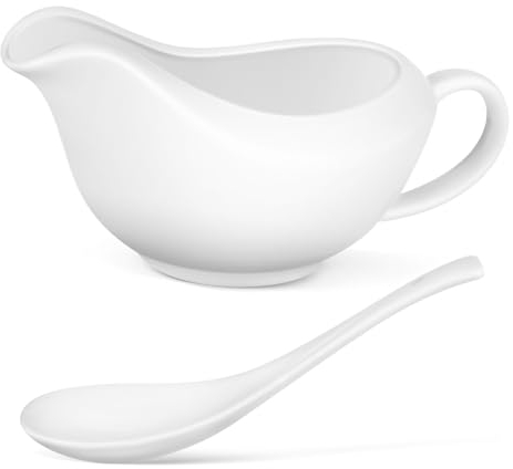 TOPBATHY Steak Gravy Bucket Ceramic Sauce Cup Sauce Container Condiment Bowls Seasoning Jar Christmas Gravy Boat Gravy Boat White Gravy Boat with Ladle Sauce Pitchers Ceramics Dispenser Jam
