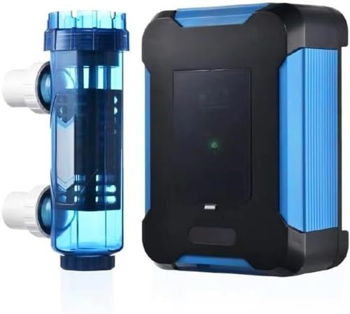Sistema de cloración para Piscinas de Agua Salada, Piscina de Agua con clorador salino de Limpieza automática, Sistema generador electrolítico de Cloro salino para Piscina, Piscina